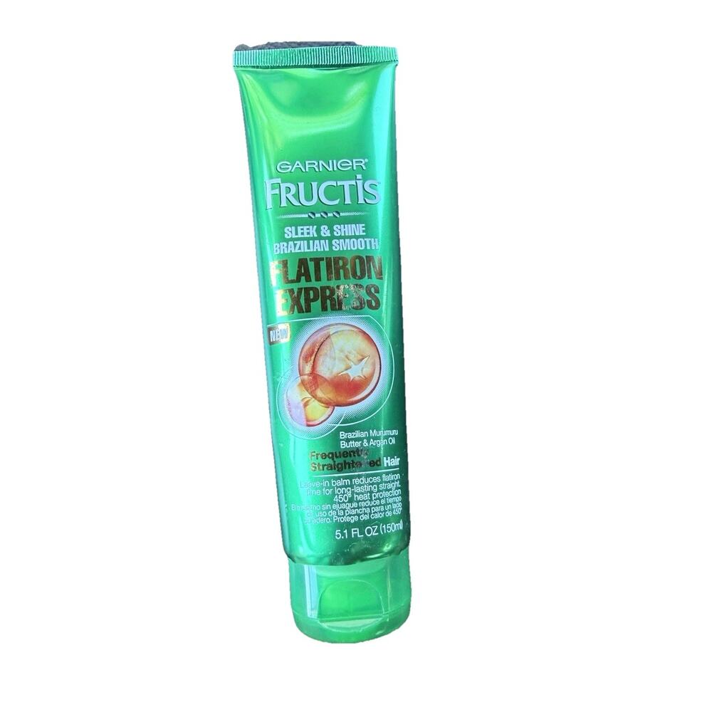 New Garnier Fructis -Sleek & Shine Brazilian Smooth Flat Iron Express, 5.1oz